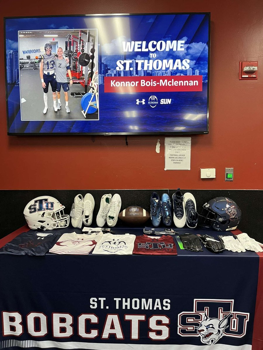 Konnor Bois-Mclennan (@konnorbois) on Twitter photo Had a great official visit this week at St. Thomas University!! Thank you <a href="/CoachCJones_STU/">Chris Jones</a>, Go Bobcats!
<a href="/tampa23bound/">🛩️TampaBound23🛩️</a> <a href="/Coach__spence11/">Coach Spence Jones</a> Had a great official visit this week at St. Thomas University!! Thank you <a href="/CoachCJones_STU/">Chris Jones</a>, Go Bobcats!
<a href="/tampa23bound/">🛩️TampaBound23🛩️</a> <a href="/Coach__spence11/">Coach Spence Jones</a>
