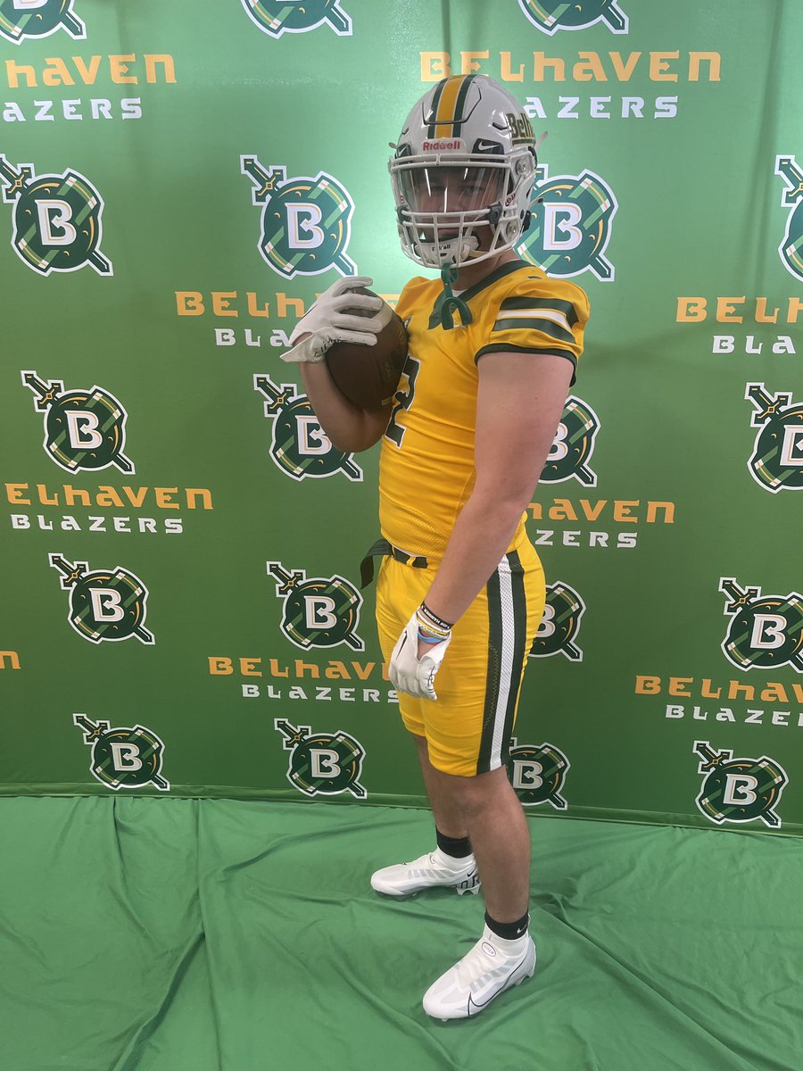 I had a great visit @BelhavenFB today! Thank you to @_CoachPotts for the invitation.