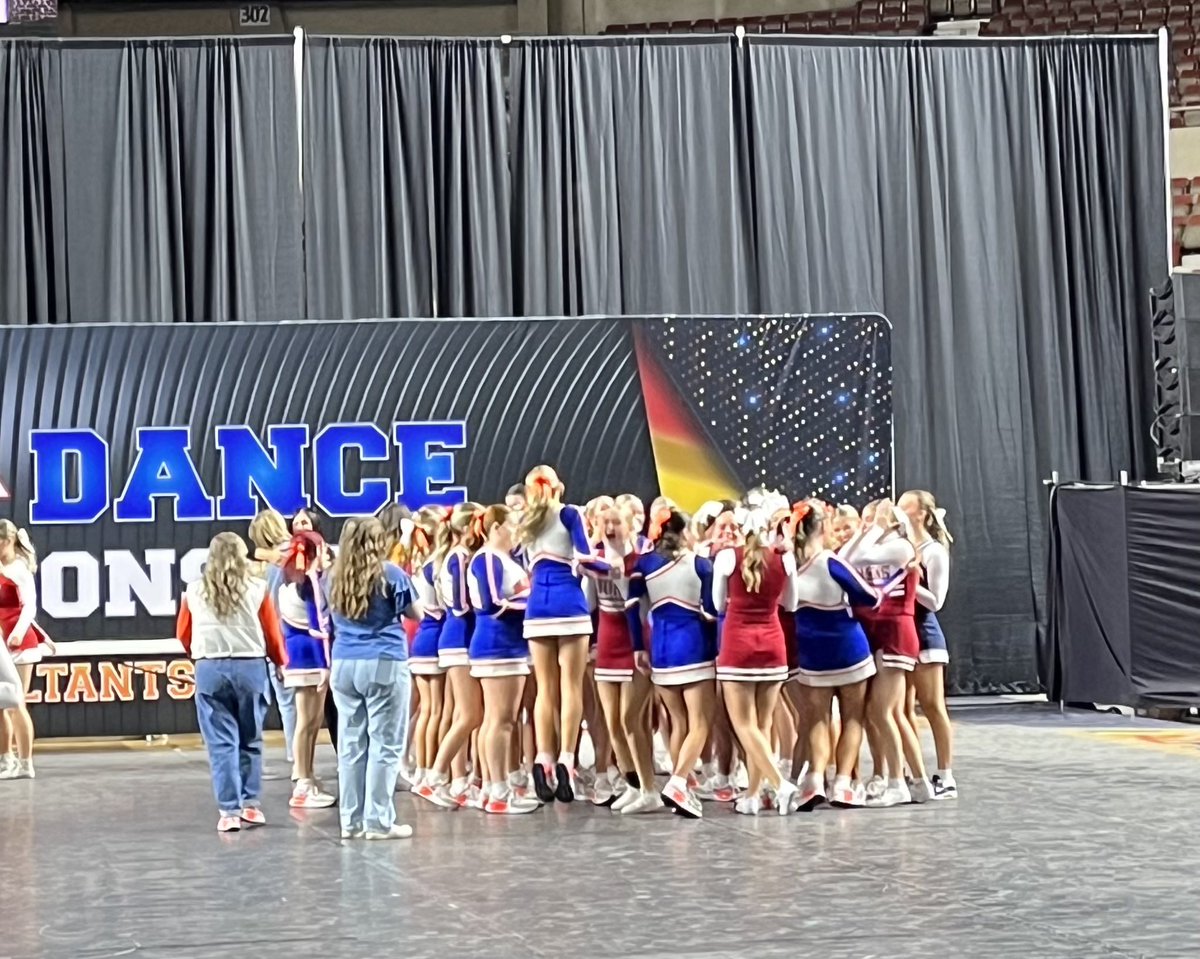 Shout out to <a href="/RedMtnSpirit/">Red Mtn Pom & Cheer</a> for representing <a href="/mpsaz/">Mesa Public Schools</a> and winning it all!

Although today wasn’t our day, our Warriors rushed over to celebrate those winners! Showing what true Warrior Pride is and making us all incredibly proud! #repthewood 📷 <a href="/erinshieldscoy/">Erin Shields Coy</a>