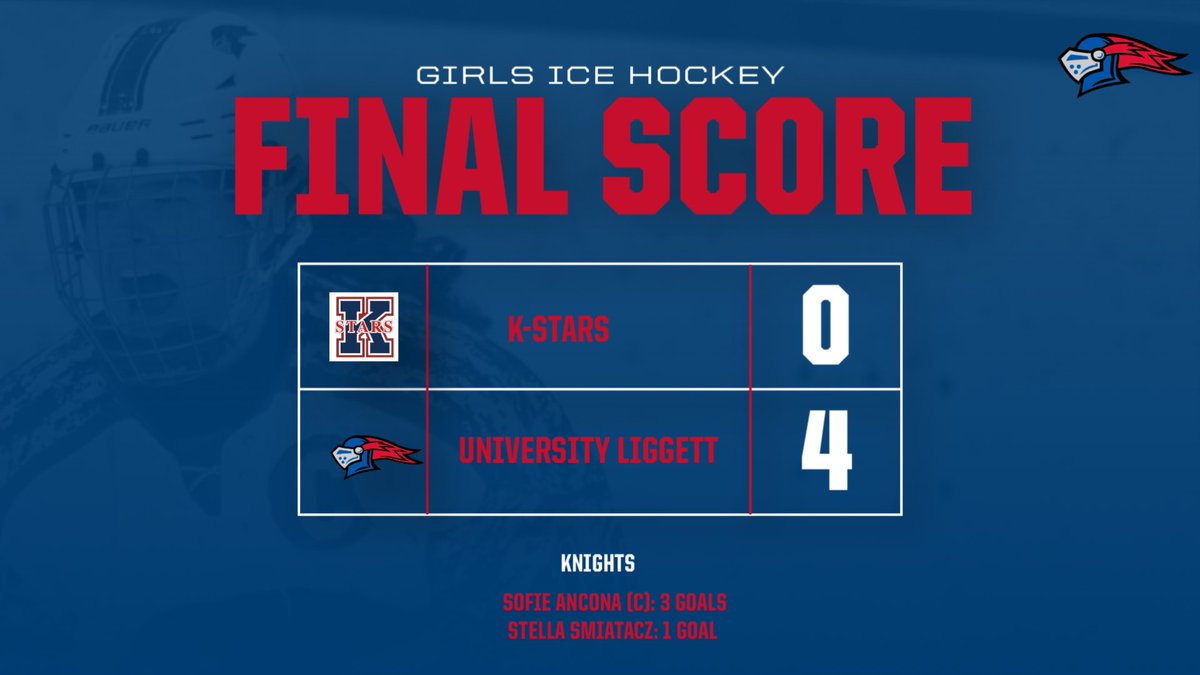 LiggettSports's tweet photo. Day 2 at the Traverse City Showcase—Knights get a win over the K-Stars, a formidable travel team from Kalkasa, MI! Frosh Stella Smiatacz opened up the scoring for the Knights and Sr Captain, @ancona_sofie went on a third period hat trick to close the game‼️ #GoKnights 🏒 https://t.co/pjwtWDfxkO