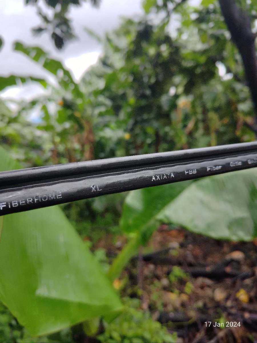 UcchyRahim's tweet photo. @XLAxiata_Tbk knp pelayananmu sangat buruk? Kabel FO mu ini sudah 1 tahun dilaporkan kendor dan menjuntai tapi tidak pernah datang ke lokasi. Sekalinya datang bilang bukan kabel XL. Trus yg di foto itu apa? Kabel siluman? https://t.co/dzk2j6Z7A7