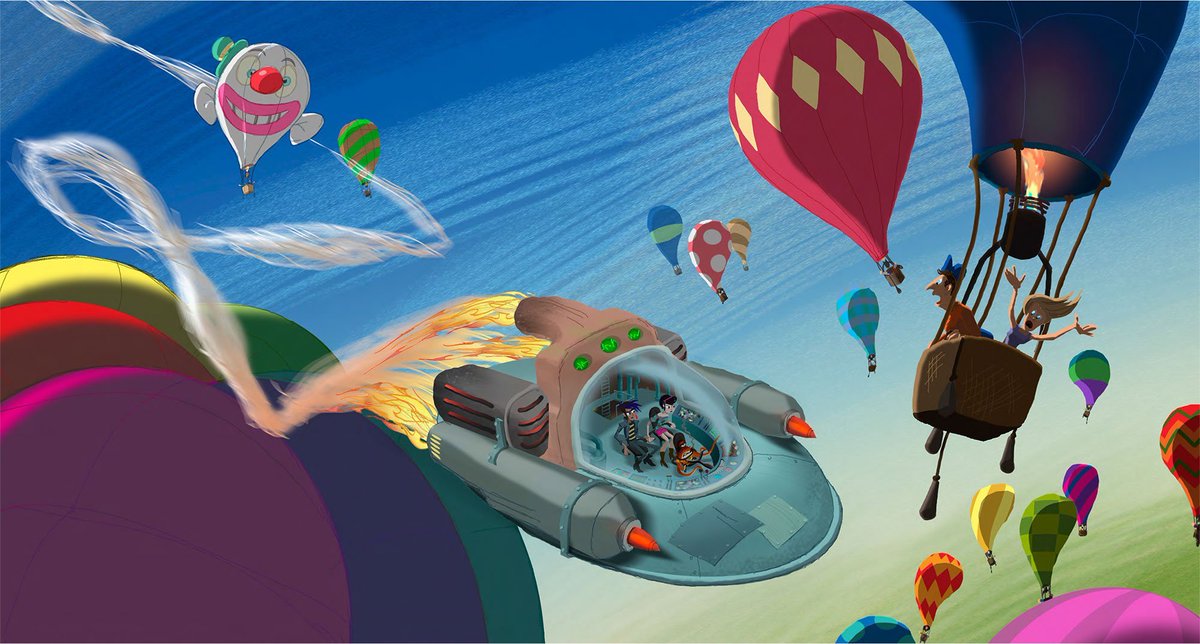 LegoNews5's tweet image. Concept Art for Disney's Canceled 'Galaxy Gas' Film 

#GalaxyGas #Disney #CanceledMovies #ConceptArt