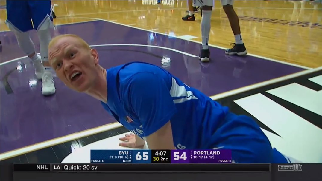 gunsupnation's tweet photo. BYU in the 2nd half https://t.co/0ES68BG8uL