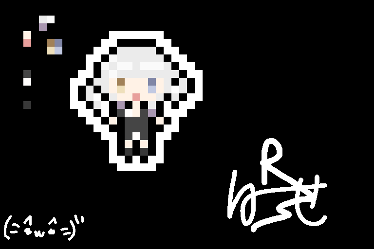 R_sei_'s tweet photo. 野良猫 #要楽奈 #バンドリ #ドット絵 https://t.co/OJHWPQmDLh https://t.co/kGC567EELH
