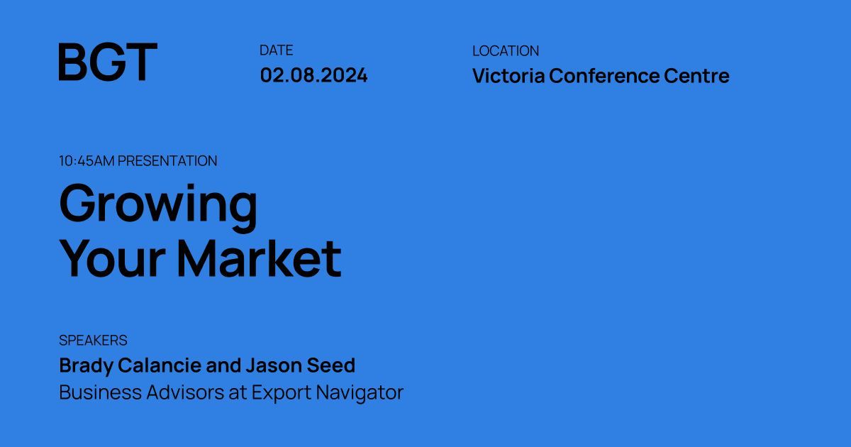 Small Business BC (SBBC) (@smallbusinessbc) on Twitter photo Ready to take your business beyond local borders? <a href="/ExportNavBC/">Export Navigator</a> will share vital insights on growing your business internationally. Learn the benefits of exporting and uncover key support organizations in the export ecosystem. Register for #BGTVictoria at sbbc.co/BGT Ready to take your business beyond local borders? <a href="/ExportNavBC/">Export Navigator</a> will share vital insights on growing your business internationally. Learn the benefits of exporting and uncover key support organizations in the export ecosystem. Register for #BGTVictoria at sbbc.co/BGT