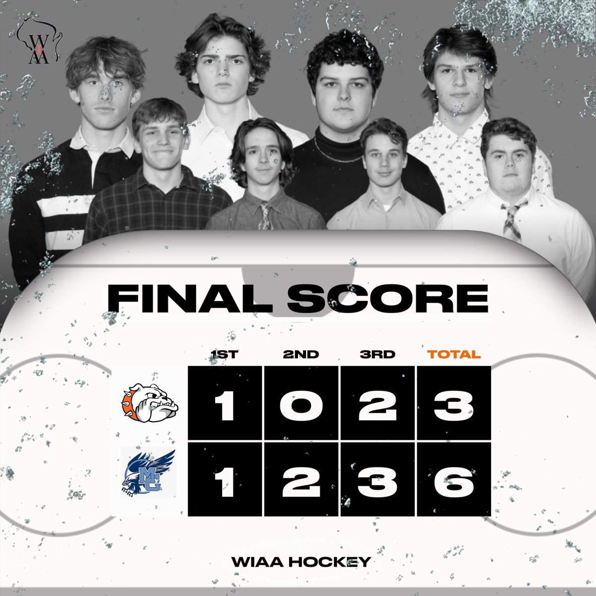 CHSBulldogPuck's tweet photo. FINAL: The Bulldogs lose 6-3 to Monona Grove today. We are back in action this Wednesday night at 6:45 PM against Homestead. https://t.co/R0tO3ODqvM