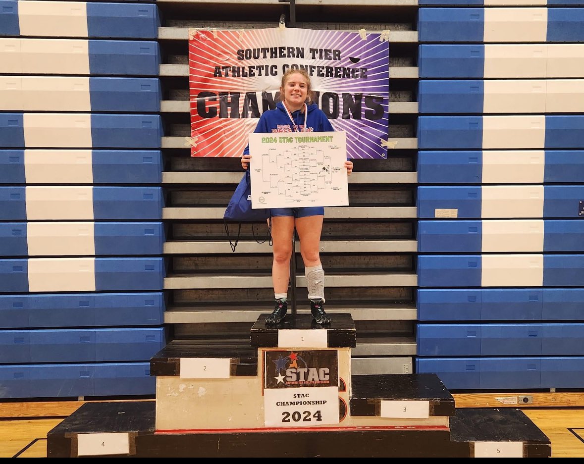 OFAAthletics1's tweet photo. Good day on the mat for Owego Wrestling at the STAC championship!
1st - RaeAnn, 2nd - Bobby, 3rd - Collin. @OAUpdate https://t.co/zc9T3AIQ08