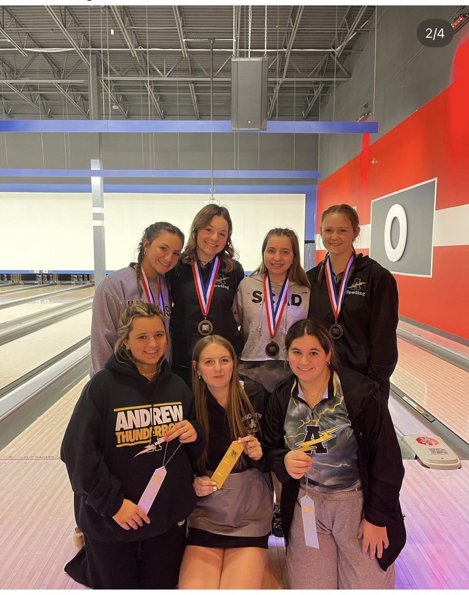 Andrew Athletics (@vjabolts) on Twitter photo Outstanding effort by JV and Varsity <a href="/vjaGirlsBowling/">Andrew Girls Bowling</a> today at the SWSC Invite at Bowlero Bowl
Both squads placed 2nd!
Congratulations bowlers and coaches
Next stop Regionals!!!
Photos from Girls Bowling IG Page Outstanding effort by JV and Varsity <a href="/vjaGirlsBowling/">Andrew Girls Bowling</a> today at the SWSC Invite at Bowlero Bowl
Both squads placed 2nd!
Congratulations bowlers and coaches
Next stop Regionals!!!
Photos from Girls Bowling IG Page