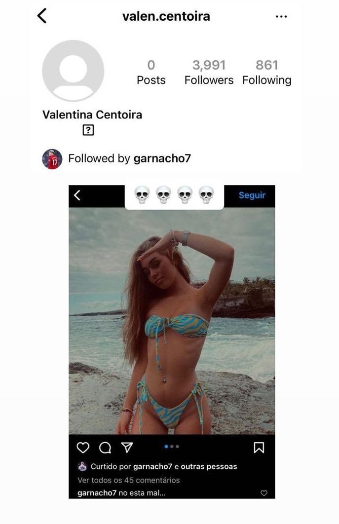 easytissue's tweet image. los rumores de que garnacho le era infiel a su novia embarazada desde el año pasado al final eran CIERTOS, y ahora hasta salió de joda con la amante y lo subió a su historia mientras la novia se quedó cuidando al bebé. futbolista tenía que ser