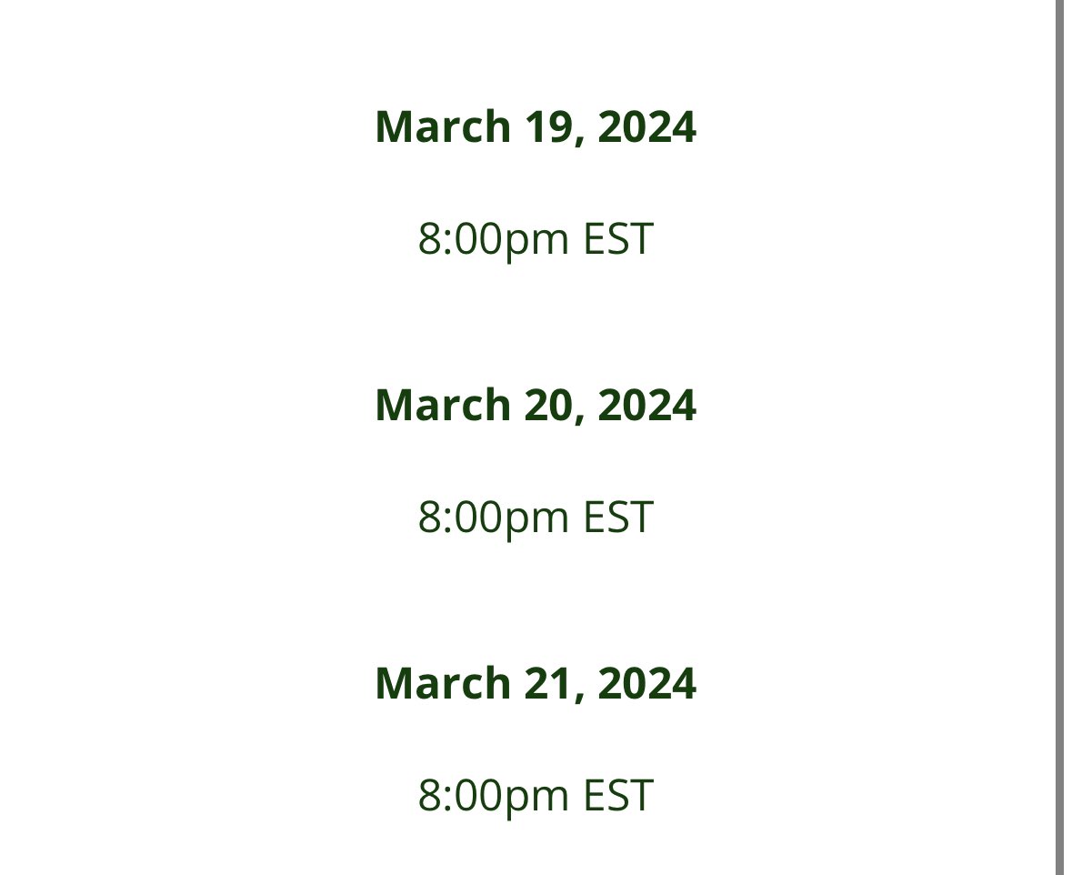 This is happening the week after #Match2024 Registration is free. It’s 3 evenings of 2 hours of teaching each night. We have about 325 registrants so far. And 7 teachers confirmed. I’m waiting on 5 additional teachers to confirm. Registration link in the reply below 👇🏻