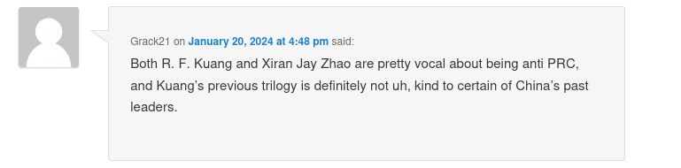 Hugo Awards today posted the 2023 ballot for science fiction &amp; fantasy works; RF Kuang’s Babel, Astounding nominee Xiran Jay Zhao, more deemed ineligible, no explanation; Chinese Communist Party censors suspected; consequence of holding Worldcon in Chengdu?file770.com/chengdu-worldc…