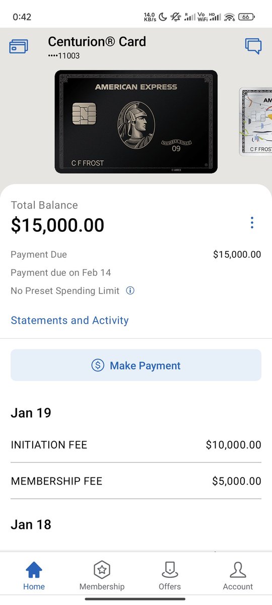 出账单了 被AMEX抢了
 <a href="/AmericanExpress/">American Express</a>