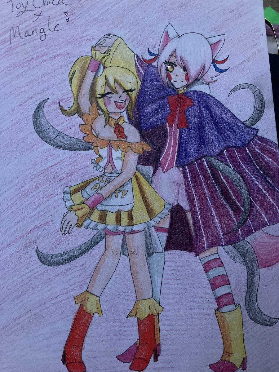 chandy315's tweet photo. Ships :3 #fnaf2 #tnar #popgoes #toychicaxmangle #rachelxbane #popblake #polebear #wolfconf https://t.co/6mDoMmO2Ks