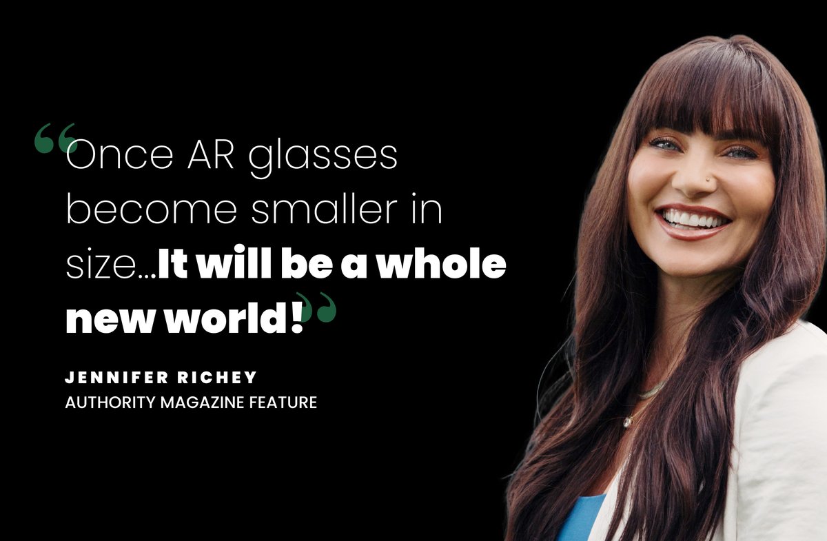 Another awesome feature from Authority Magazine with our founder and CSO, Jennifer Richey!!

What do you think will be possible with smaller AR glasses?

#WartribeOfBinyamin #GeoGaming #ARRevolution #TechInvestment #FutureTech #TechInnovation #StartEngine #TechRevolution #AR #VR