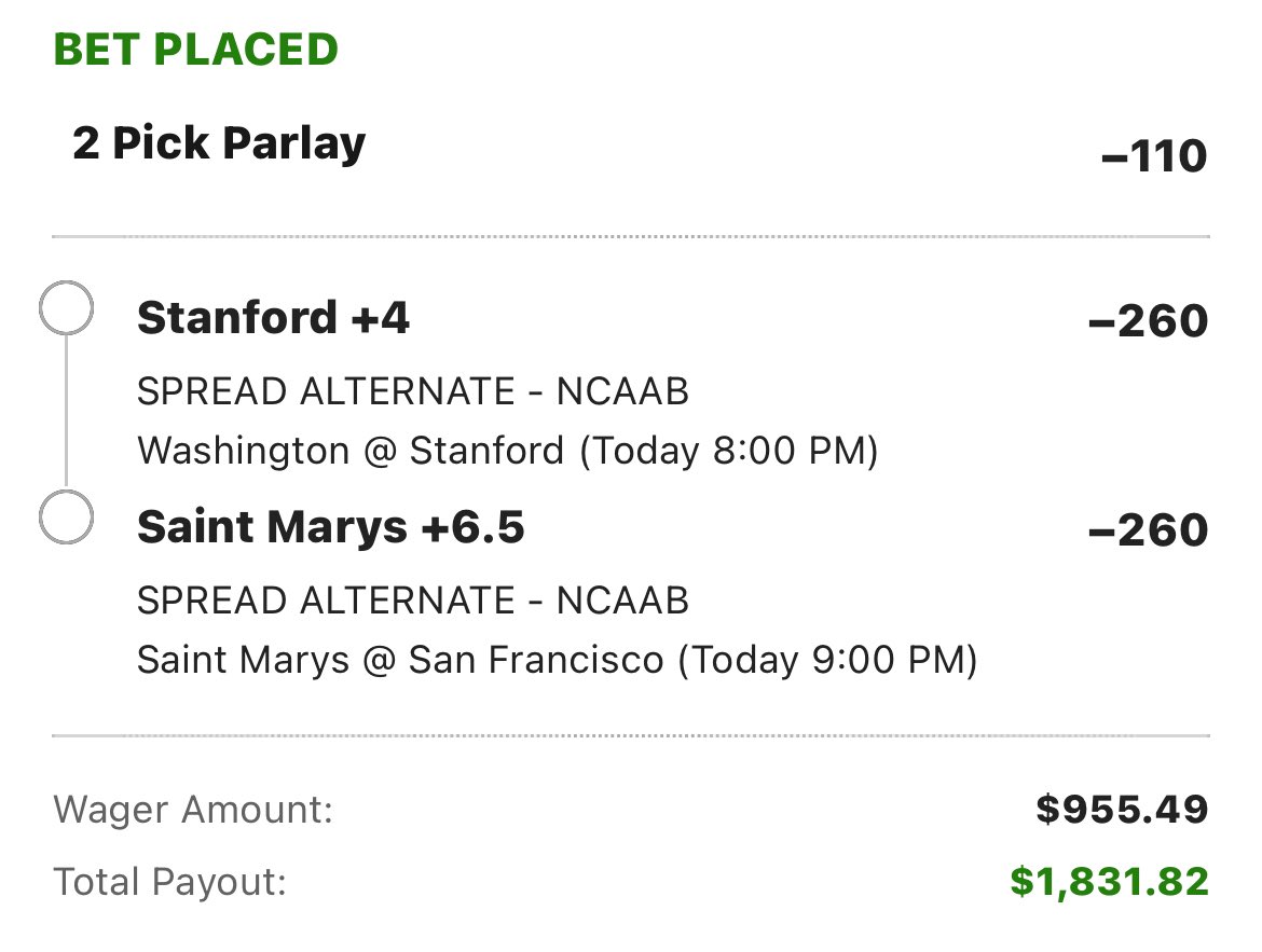 4th bet - ladder challenge🪜

$955.49 to win $1832.82

#bettingx #gamblingx #bettingtwitter #GamblingTwitter #ladderchallenge