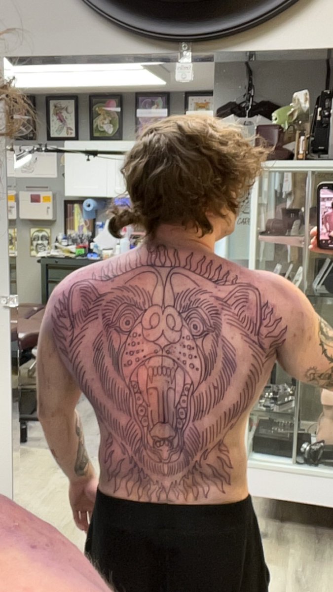 My birthday was on the 18th and I spent it getting my back done, first session out of hopefully 4