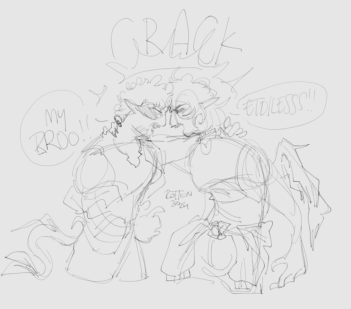 rottenppeaches's tweet image. silly little codebreakers cracking heads

#qsmpfanart
#codebreakers