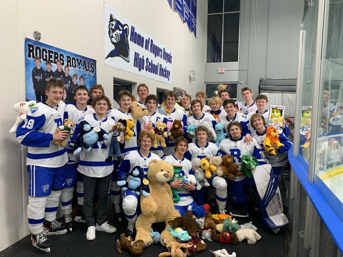 rhs_boyshockey's tweet photo. Today’s loss to Centennial is the first conference loss since February 20, 2021, a 7-4 loss to Centennial at the RAC. 

Ending a remarkable 36-game unbeaten NWCS streak. 👏 

Thanks to all who supported today Hockey Fights Cancer today. Next game will be Totino Grace on Thursday. https://t.co/t8ir2Hq1d8
