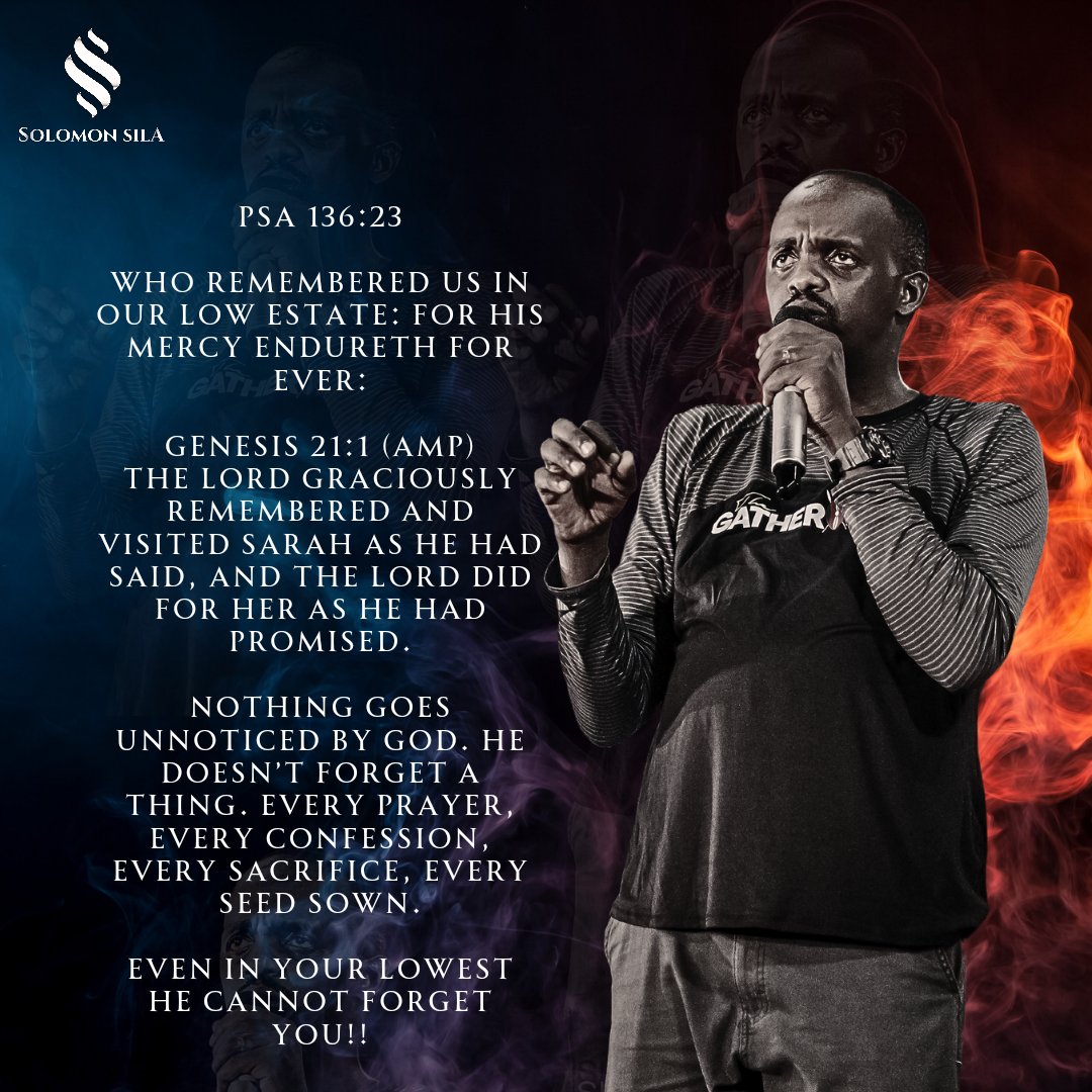 This God whom we serve remembers.. He will never break His promise or His word. He is trustworthy. Who remembered us in our low estate.

Mercy is our currency and is what defines our lives... We are nothing without His Mercy. 

#amanhelpedbyGod
#onlyafoolforgets