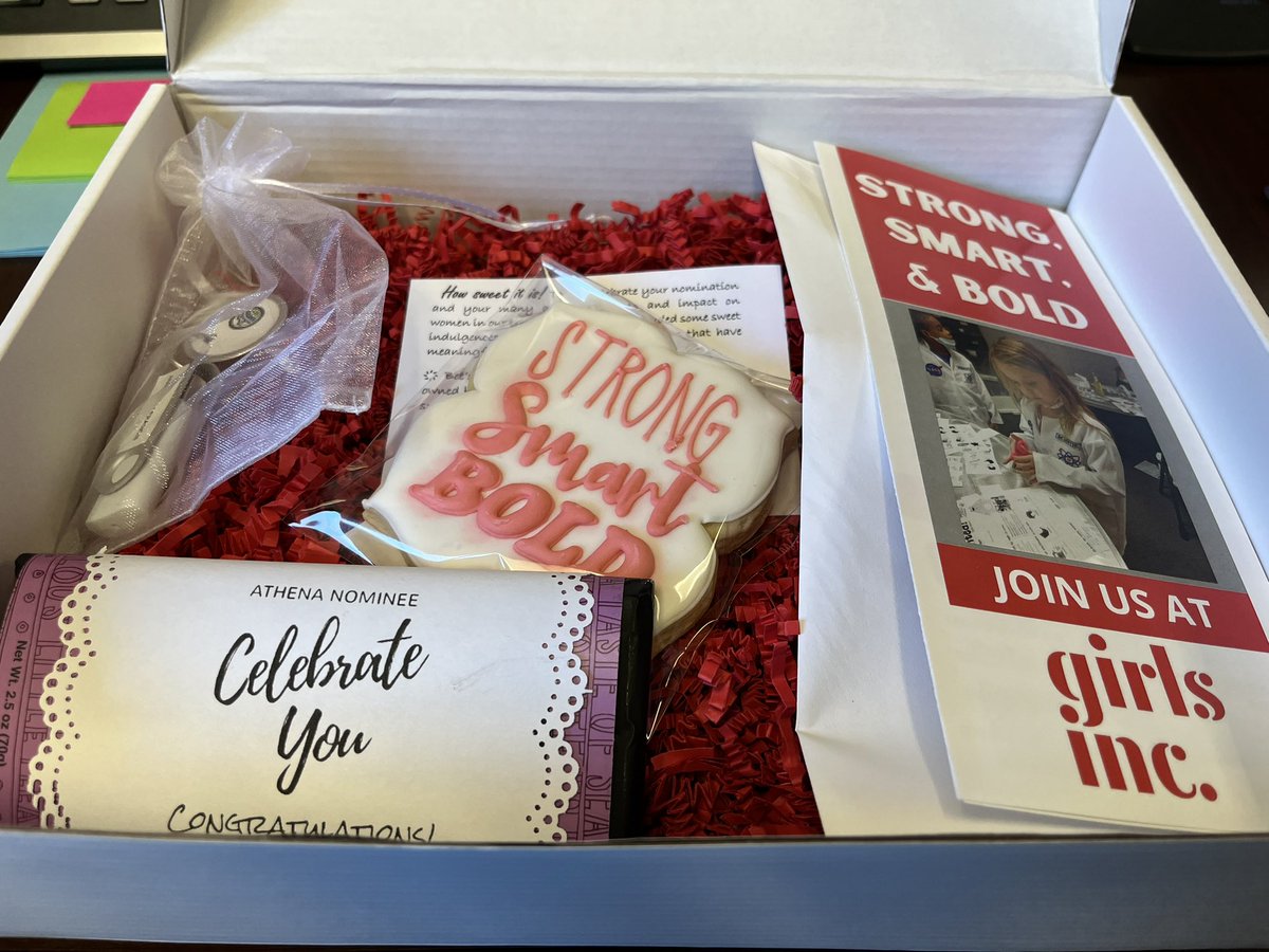 Excited to be an ATHENA award nominee!  Thank you <a href="/GirlsIncOboro/">Girls Inc. of Owensboro Daviess Co.</a> for the beautiful box!