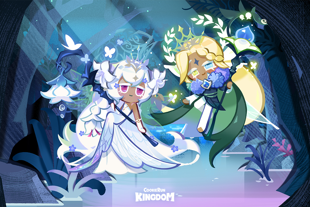 'So, you followed the scent of lilies. What is it that you wish for?' These pure and fragrant 🤍 Legendary Costumes ✨ are now available in #CookieRunKingdom! 🏰 #CookieRun #PureVanillaCookie #WhiteLilyCookie