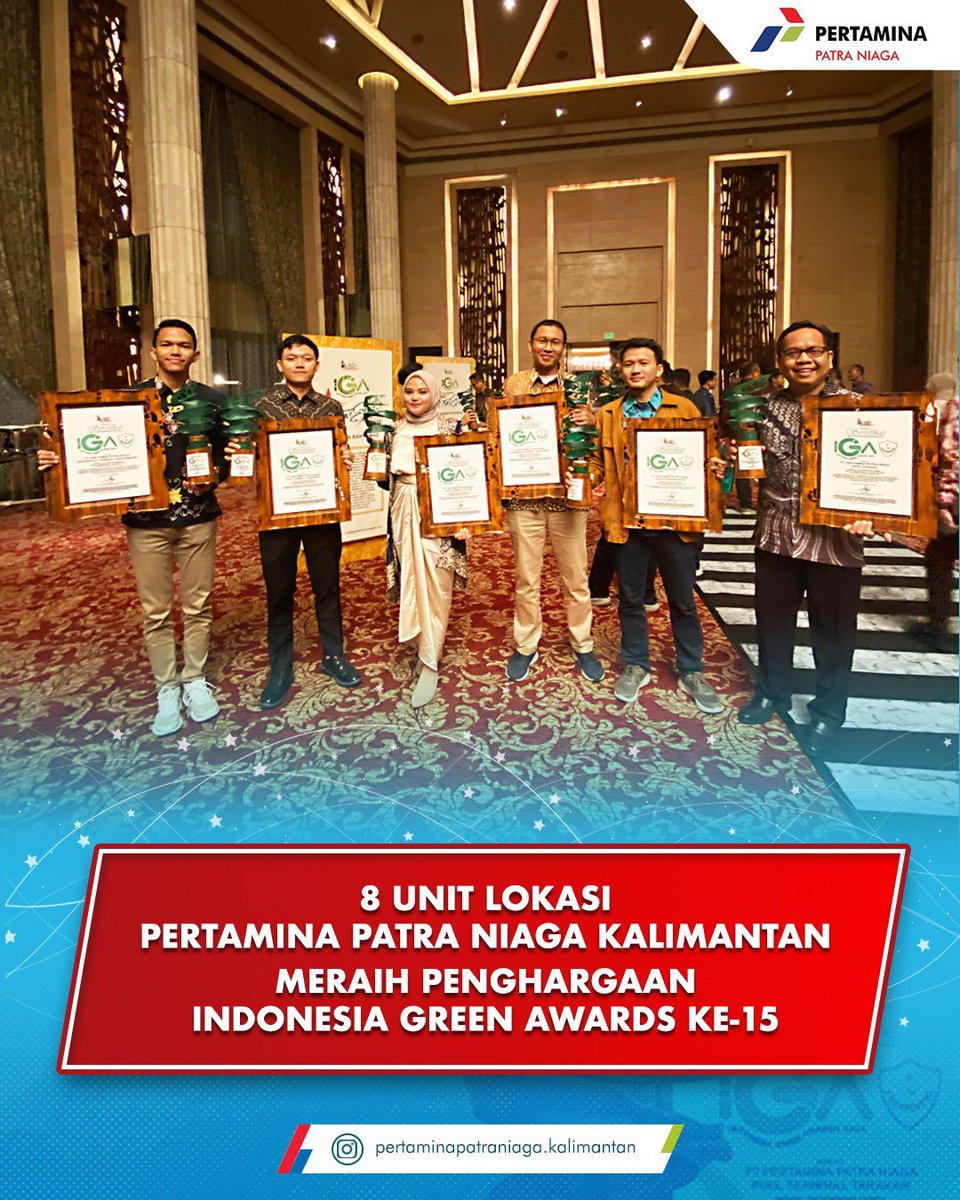 ppnborneo's tweet photo. PT Pertamina Patra Niaga Kalimantan menerima penghargaan Nasional Lingkungan Hidup oleh La Tofi School of Social Responsibility. Pertamina memborong 8 penghargaan di berbagai katagori pada Ajang Indonesia Green Awards 2024. https://t.co/nl1RHsYifW