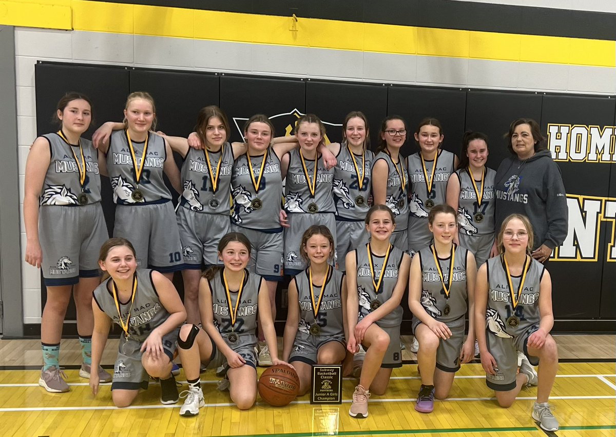 Our junior girls are now the Bentley Subway Classic CHAMPIONS! Way to, Mustangs; you make us all so proud!!!💥 #BuildingMomentum #Reconnection <a href="/WCPS72/">Wolf Creek Schools</a>