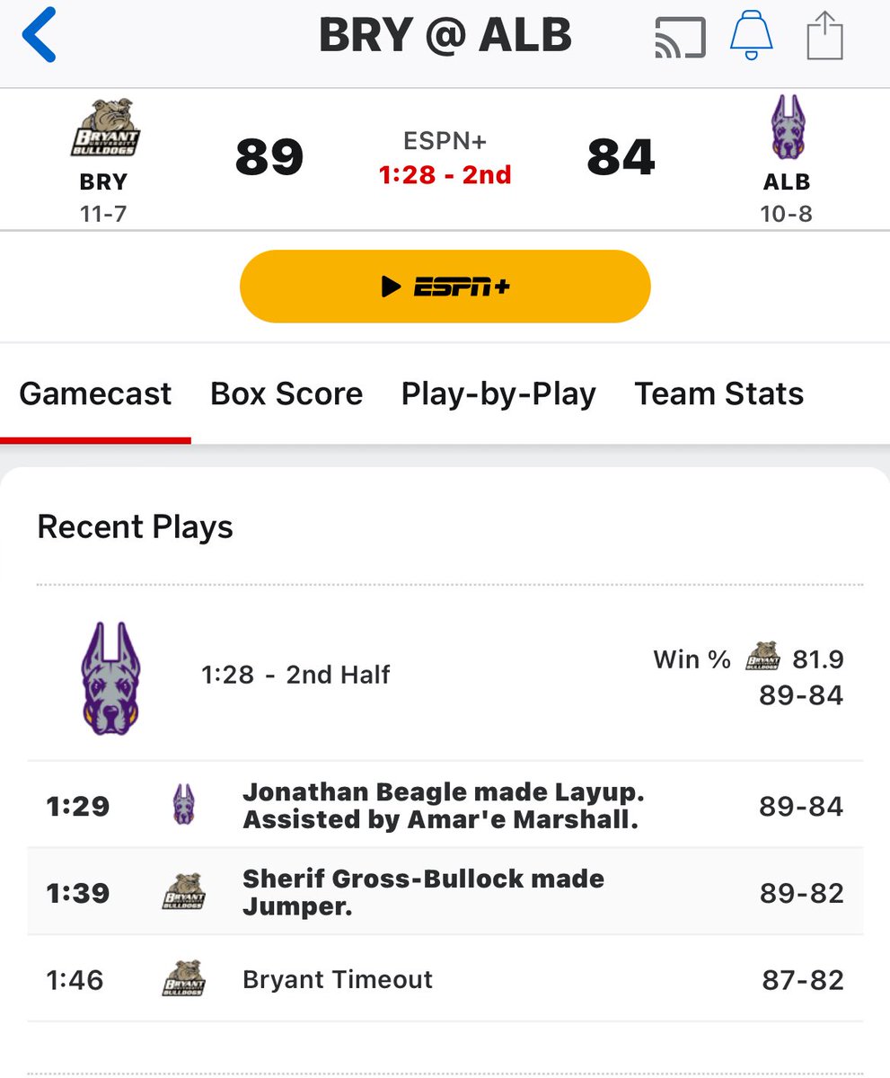 EdF1986's tweet image. The Bulldogs are playing the Great Danes and Beagle just made a bucket and this really just makes me so happy.