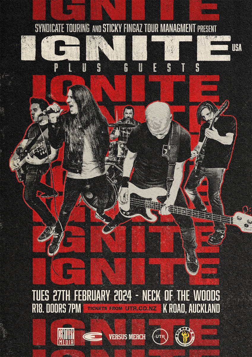 dogrunbookings's tweet photo. For the first time ever in New Zealand

Neck of the Woods
27 February 2024

IGNITE (USA)
w/ The Murderchord and Synthesis of Self
Door 7pm R18
Tix from https://t.co/5tqVxeHFhe now

https://t.co/cmscP25sXk https://t.co/mLdpGV6SUg