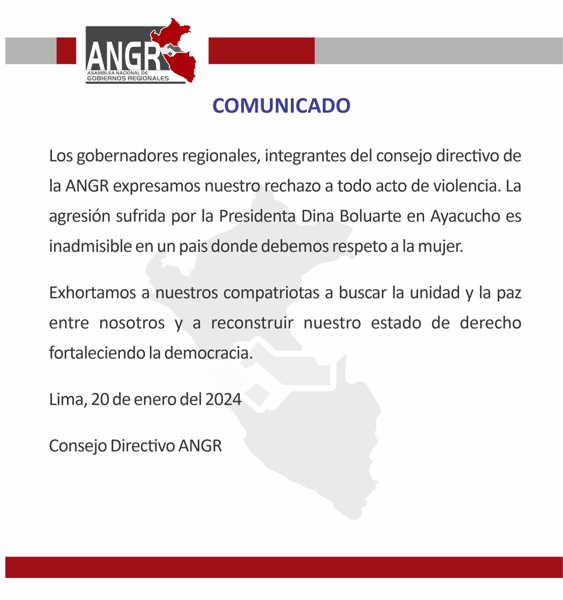 🇵🇪 COMUNICADO 🇵🇪