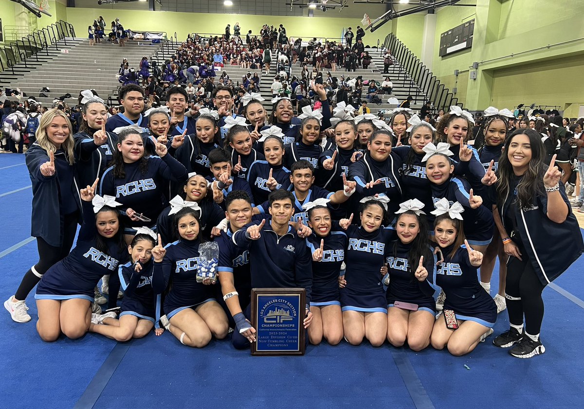 COMPETITIVE CHEER: 🎀 Co-Ed Non-Tumbling Large Division Champions: 🏆 Reseda! 👏👏 Congratulations to the Regents on their third #CIFLACS title!🥇