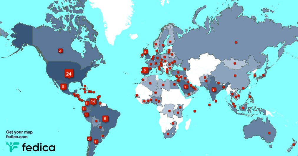 Tengo 8 nuevos seguidores, desde México, y más durante la última semana fedica.com/!Carlosmiquilen