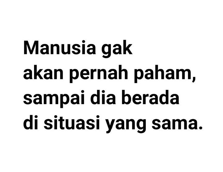 Karena menilai lebih mudah dari pada menjalani.