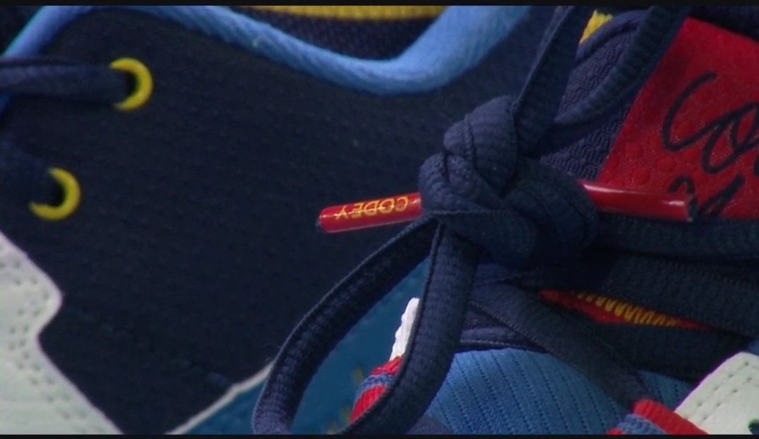 TheTennisLetter's tweet photo. Coco Gauff was asked about what’s written on her shoes after reaching Australian Open QF:

“A lot of things written. One is ‘you can change the world with your racquet.’ Something my dad told me since I was a little girl. It’s an inspiration for why I feel it’s important to speak up about certain issues. Another thing is the coordinates to the park I grew up at in Pompey Park. I grew up playing on public tennis courts in del Rey beach Florida. The last thing I have my little brothers’ name on the show. I love you guys. Cameron just got MVP for his football team. So I’m really proud of you Cam.”

“Sometimes when my mom thinks I’m negative when I look down, I’m just looking at my shoe 😂 just a reminder that life is much more than tennis. How I do on the court does not define me as a person. That goes for everyone. Your workplace, whatever you do doesn’t define you as a person. Just surround yourself with good people. Everything I do on court is a plus to my life. I have everything I need. This is just all extra.” 🥹