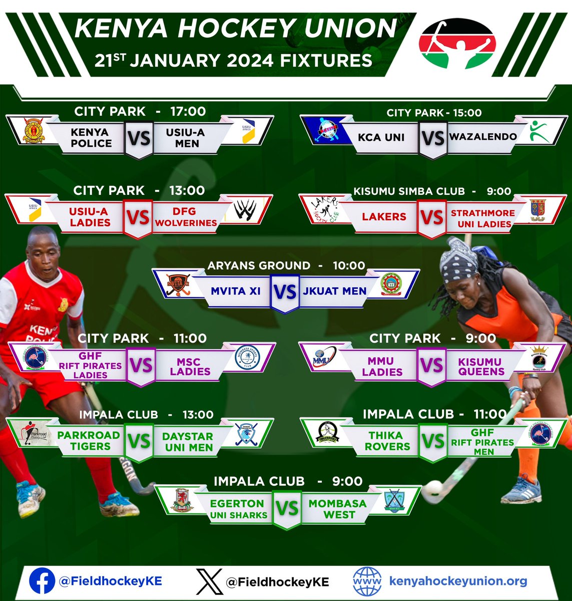 FieldhockeyKE's tweet photo. Action continues today across the country. https://t.co/Un482hQo7Y