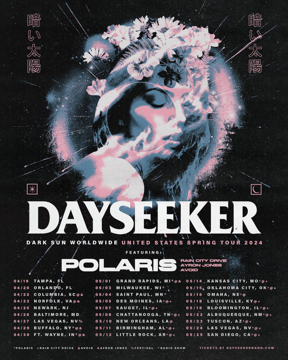 Banger of a tour! Who’s going to be coming out to one of these show dates? @dayseeker @PolarisAus @AVOIDKICKSASS