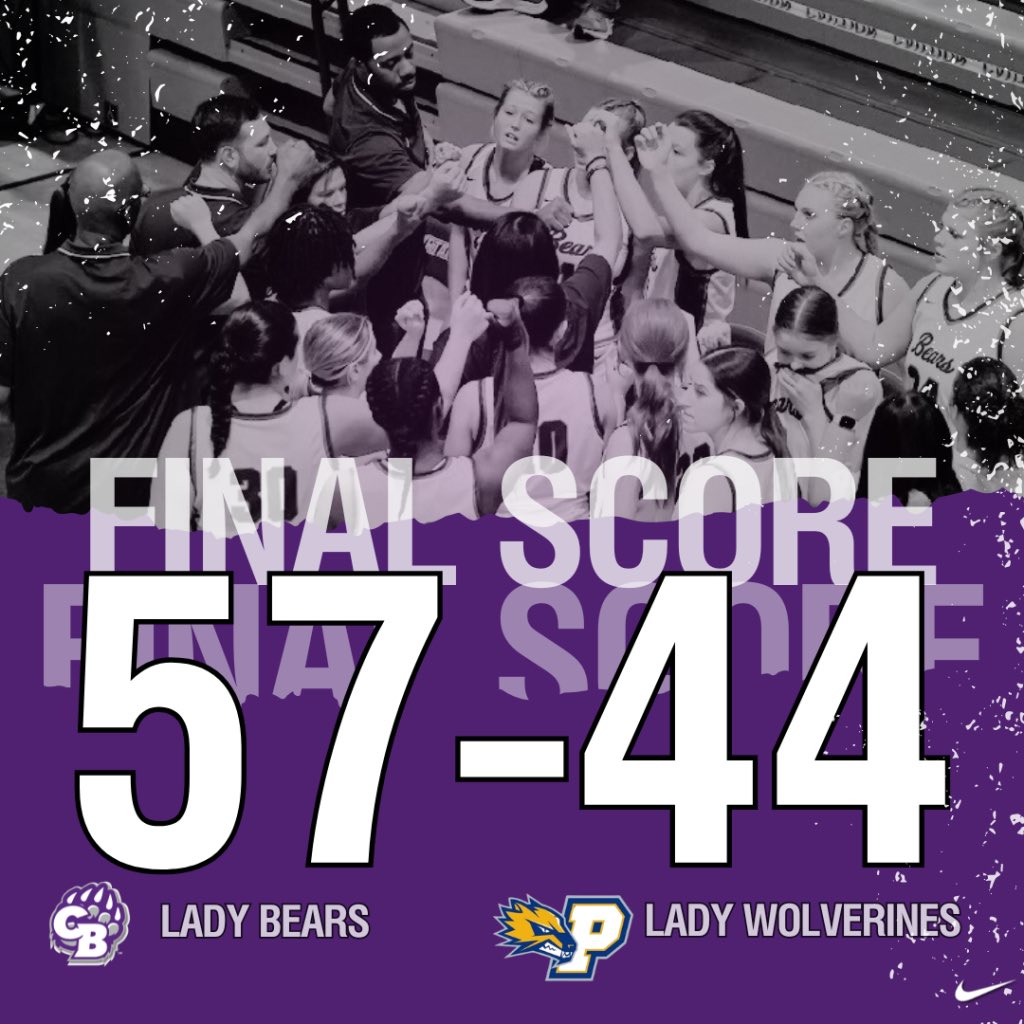 Proud of our girls!! #LadyBears #W.I.N. #Vol.II 🏀🐻💜 @AudreyGraham54 17pts, 7r, 4-5 from 3!!! @BristolKersh9 11pts, 2a @Clairecarlson03 9pts, 7a, 4r Brooklyn Phillips 8pts, 8r Halle Wilson 7pts @KyleSandy355 @northgareport @BTS_Report @BluffCherokee