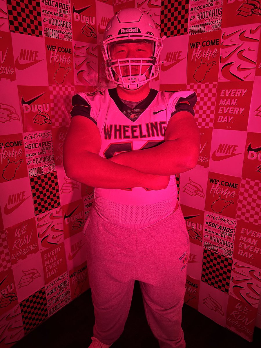 I had a great time at @WheelingU_FB today! Thanks to @Coach_Dr3 for inviting me and the entire coaching staff for making the visit possible with the weather! @WoodsonFB