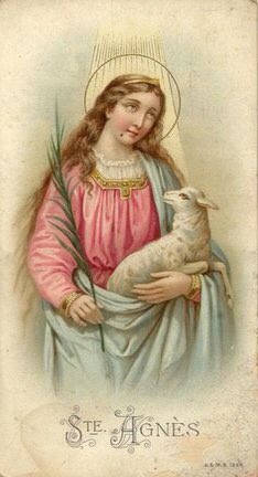 Kalina_Boulter's tweet photo. Saint Agnes, pray for us.

#21January #Sunday #Catholic #Devotion #SaintOfTheDay #StAgnes #PrayForUs
#OldPrayerCardOfTheDay #HolyCard #OldPrayerCards #HolyCards #KalinaB https://t.co/FaNaFzKuuS