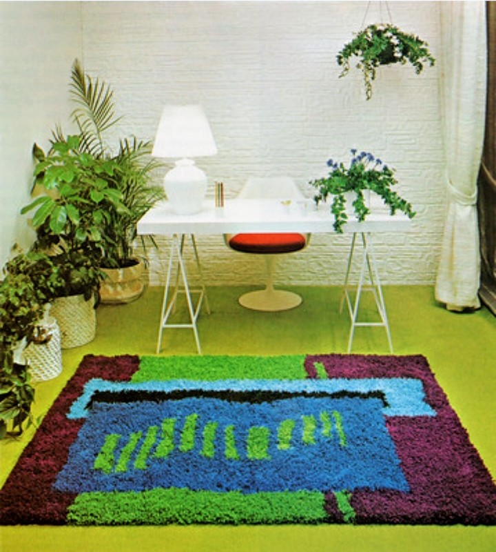 Scandinavian Rya/Rug, 1970s