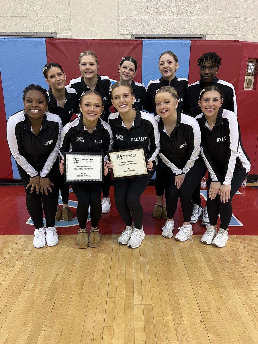 2nd in both Hip Hop and Jazz at the Trailblazer Competition against so many great teams! 🥈🥈