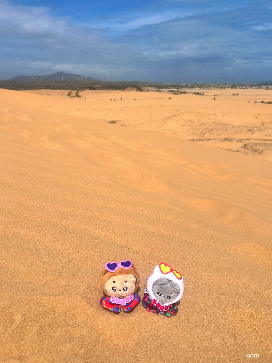 사막에서 모래찜질