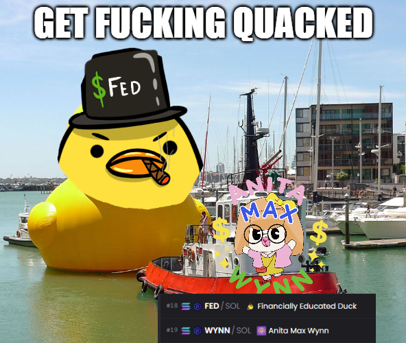 FEDuckOnSOL's tweet photo. $FED $FED $FED $FED $FED $FED $FED $FED $FED

TOP #10 SOON BEFORE FUCKING TRENDING. https://t.co/SLqMub8CMI