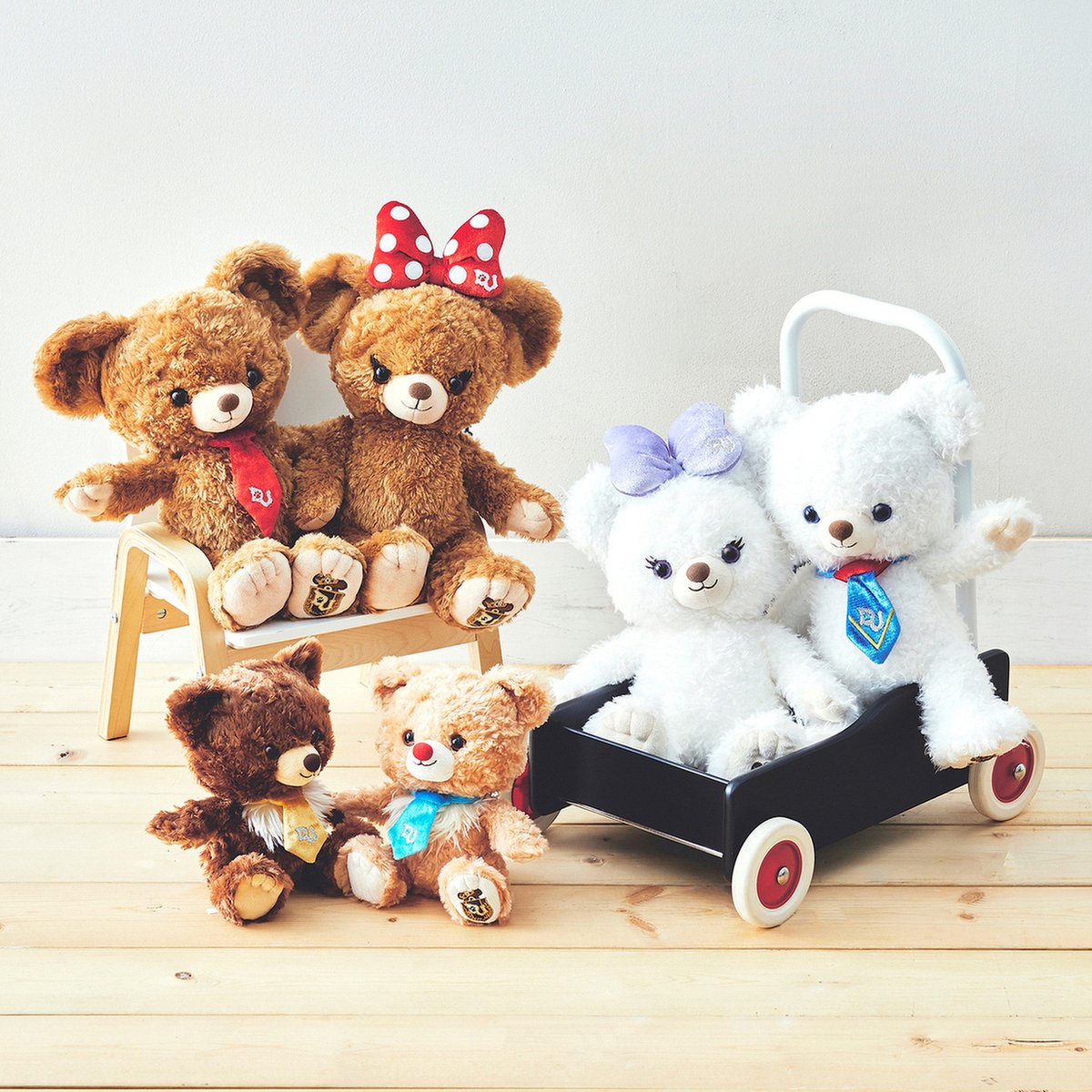 ディズニー　ユニベアシティ 傘 クリスタルアート UniBEARsity ストーリーアートを使用した特別なデザイン！ディズニーストア