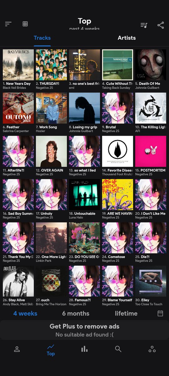 if you kick all the mentally ill ppl off of spotify WHO will be streaming ur music NEGATIVE 25?

(oh no thats not)
IN THE SENSE THAT-