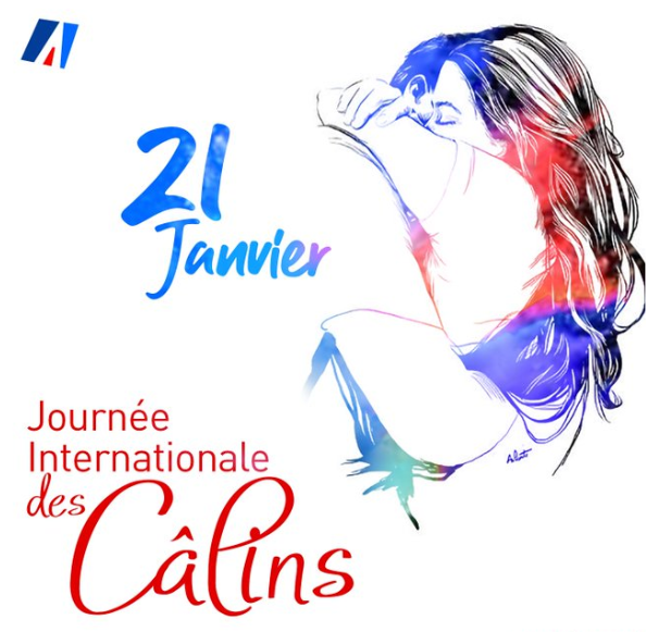 😍 Aujourd'hui, c'est la Journée des câlins ! Tout a commencé en 1986, dans le Michigan, lorsqu'un révérend voulut lutter contre la déprime qui touchait de nombreuses personnes entre les fêtes de fin d'année &amp; la Saint-Valentin.