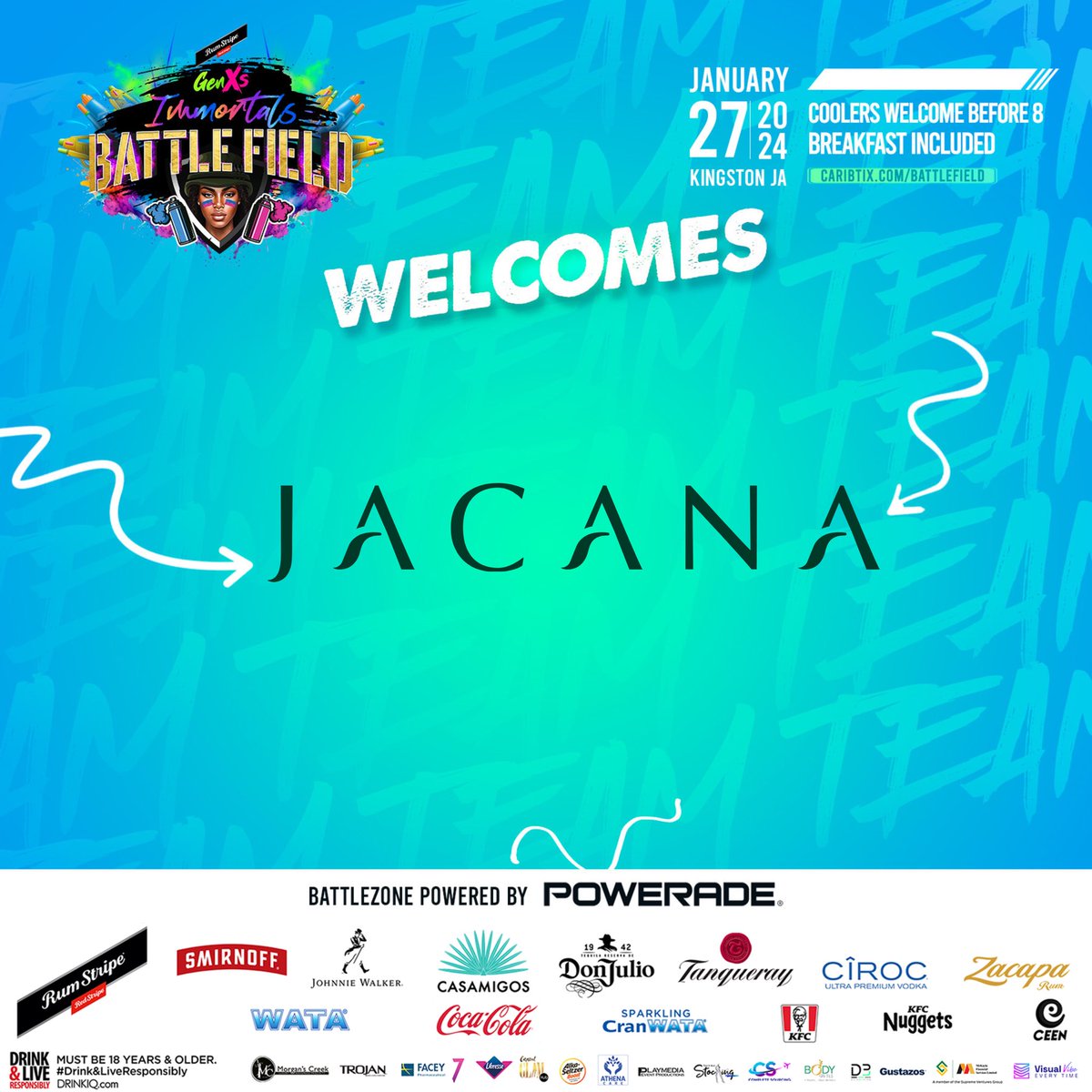 GenXperience's tweet photo. IMMORTALS 𝐁𝐀𝐓𝐓𝐋𝐄𝐅𝐈𝐄𝐋𝐃 welcomes:
💥 @BamseePatrol 
💥 @JacanaLife 

Who will be declared the MADDEST CREW?! 😈⁣⁣⁣⁣⁣⁣

LAST CHANCE to get your Gustazos 2-4-1 Tix for the Wettest Fete of the Year! 🥳🤸🏽‍♀️

📲 https://t.co/0Wa14go88j https://t.co/QKOFnpa7fd