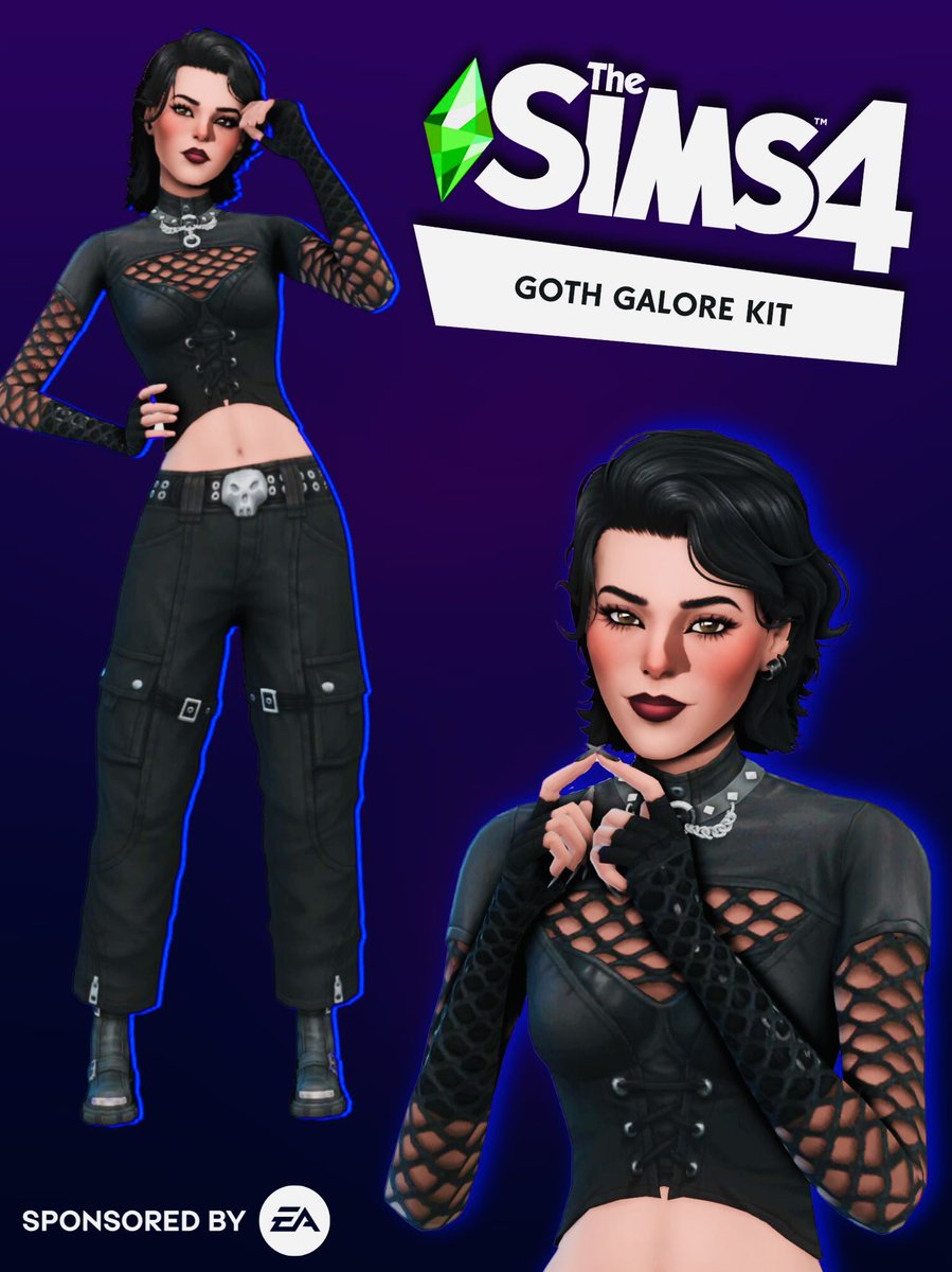 main character energy ☠️🖤 #TheSims4 #TheSims4GothGalore #TheSims #EACreatorNetwork