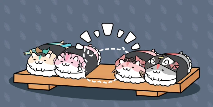 あれ⋯1貫?1匹?どこにいった?#ホロハム #ホロハムシリーズ 
