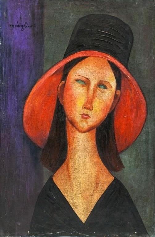 Amedeo Modigliani (1884-1920, Italian). Portrait of a woman. 59 x 39 cm Orsay Museum, Paris
